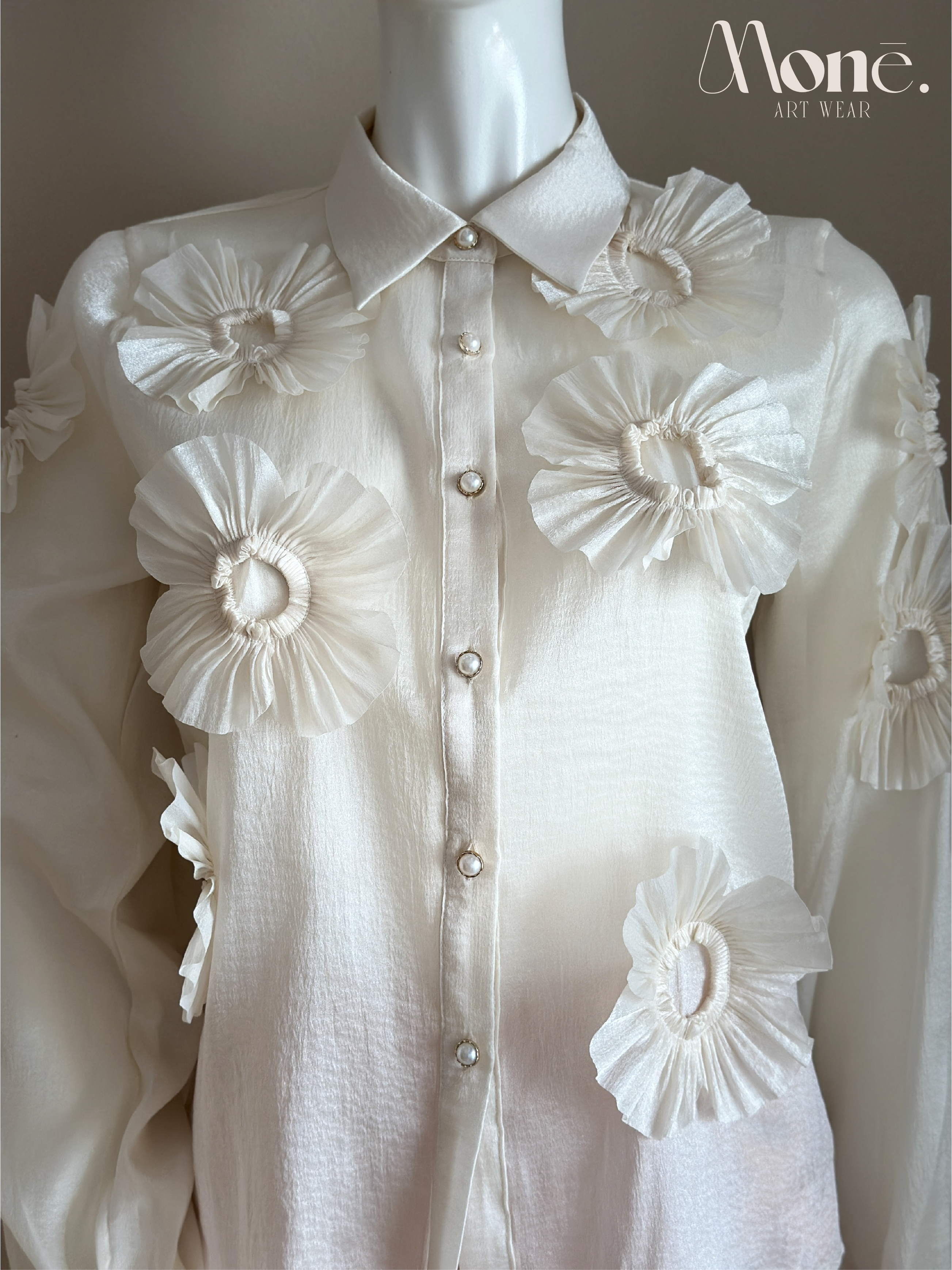 Camisa Formal Flores Grandes