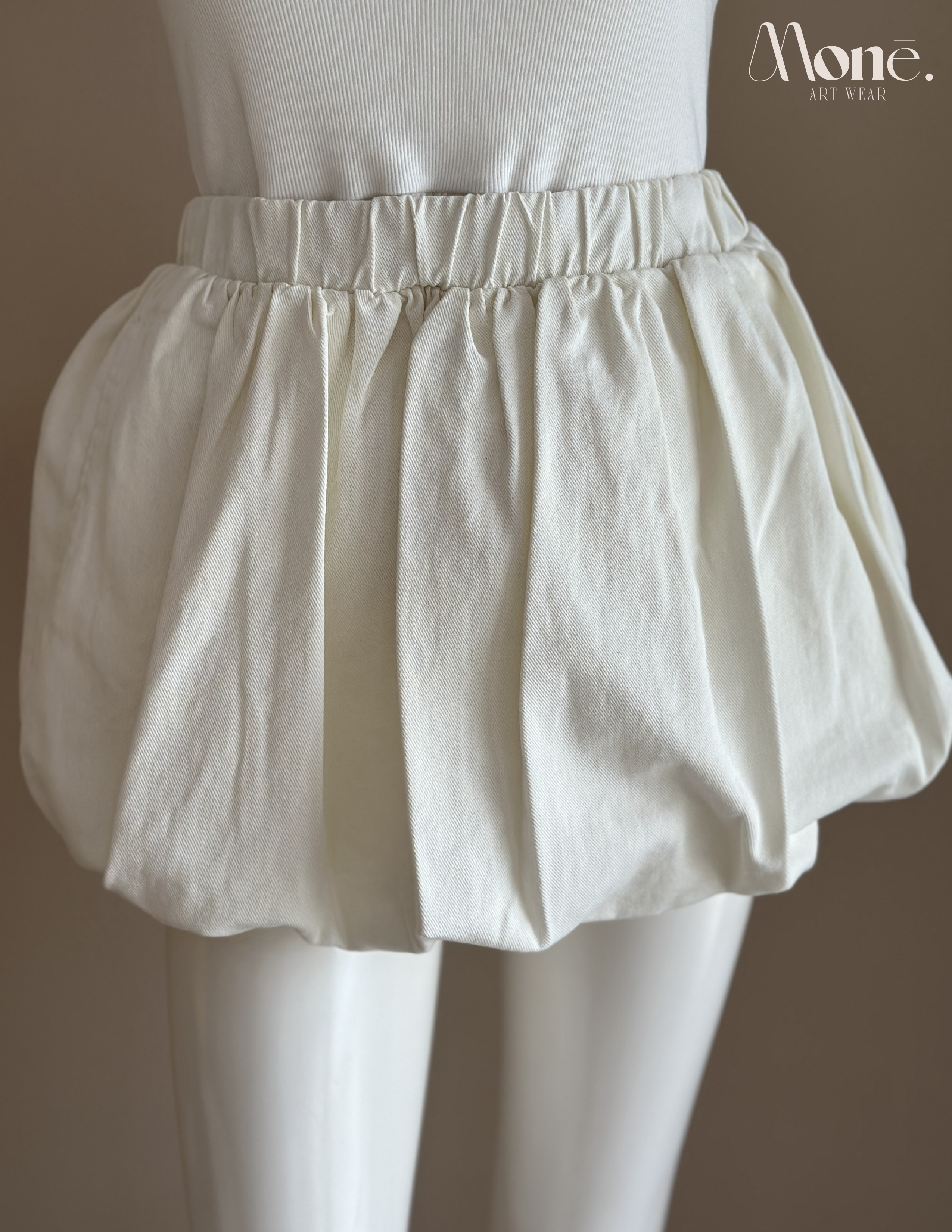 Falda Burbuja Blanca