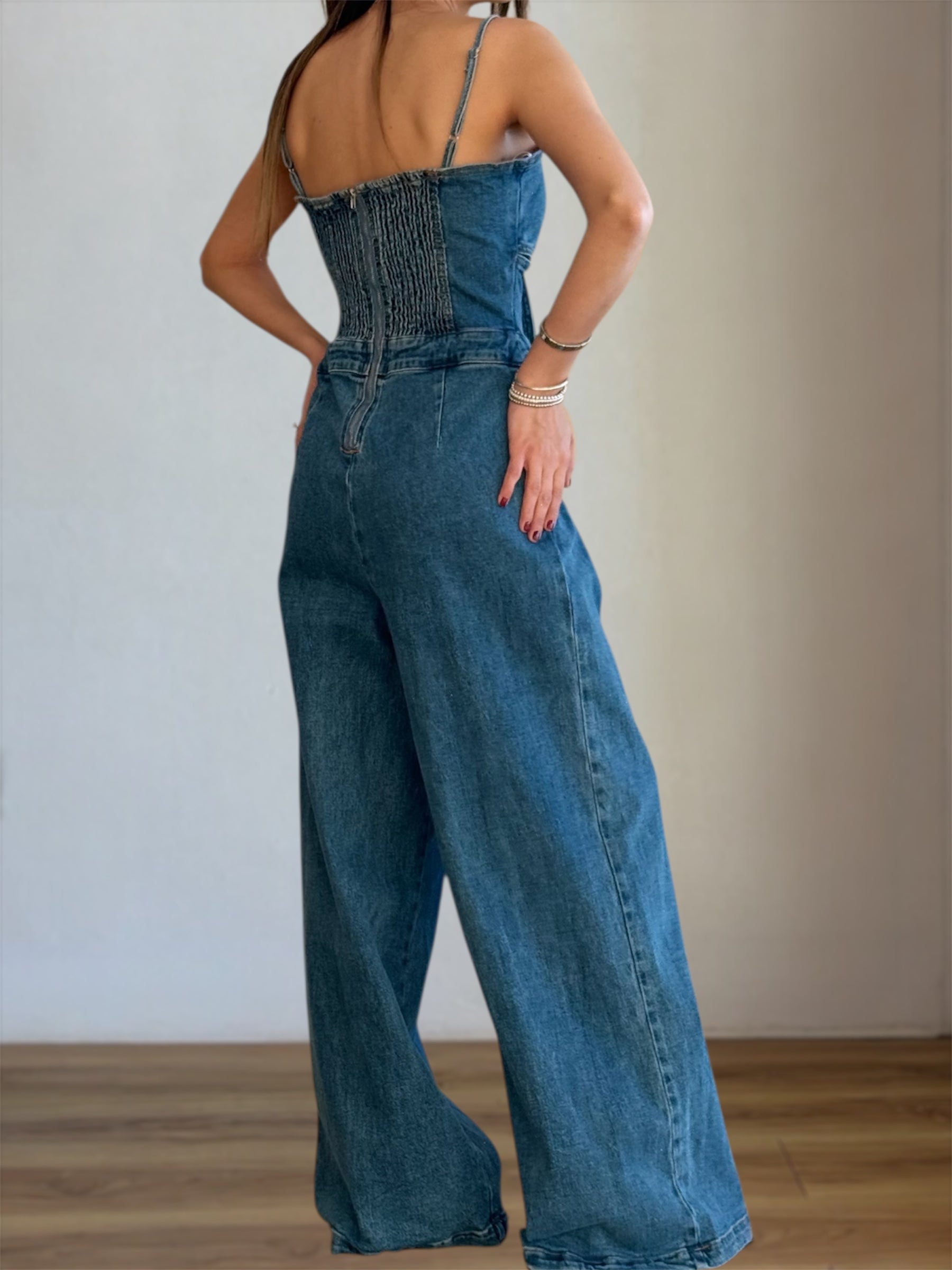 Jumper Mezclilla Moño